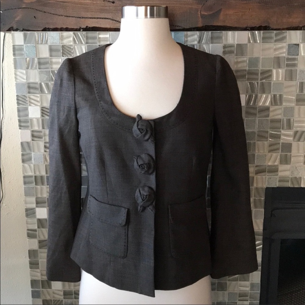 Rebecca Taylor short coat jacket blazer 2 rose